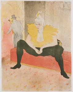 Zittende vrouwelijke clown (Mlle Cha-U-Kao)