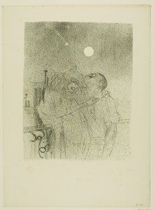 Vallende sterren, uit Mélodies de Désiré Dihau door Henri de Toulouse-Lautrec