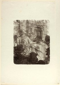 Textielmarkt, Krakau, uit Au Pied du Sinaï door Henri de Toulouse-Lautrec
