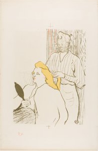 De Kapper, Programma voor het Théâtre Libre door Henri de Toulouse-Lautrec