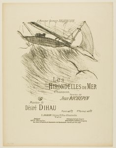 De Zeezwaluwen, uit Mélodies de Désiré Dihau door Henri de Toulouse-Lautrec