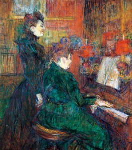 De zangles door Henri de Toulouse Lautrec