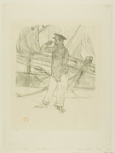 De Gerookte Haring, uit Mélodies de Désiré Dihau door Henri de Toulouse-Lautrec