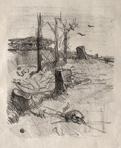Een Begraafplaats in Galicië door Henri de Toulouse-Lautrec