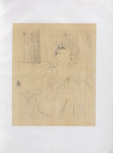 Yvette Guilbert-Engelse Serie: Ménilmontant de Bruant door Henri de Toulouse-Lautrec