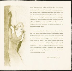 Yvette Guilbert door Henri de Toulouse-Lautrec