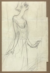 Yvette Guilbert zingt door Henri de Toulouse-Lautrec