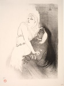 A la Renaissance, Sarah Bernhardt in Phèdre door Henri de Toulouse Lautrec