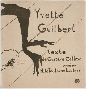 Albumomslag: Yvette Guilbert door Henri de Toulouse Lautrec