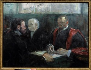 Een examen aan de Faculteit Geneeskunde van Parijs in 1901 door Henri de Toulouse Lautrec
