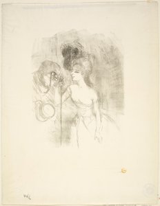 Anna Held en Baldy door Henri de Toulouse Lautrec