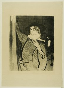 Aristide Bruant, van Le Café-Concert door Henri de Toulouse Lautrec