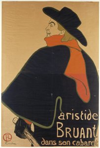 Aristide Bruant in zijn Cabaret, 1893