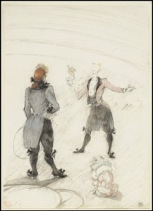 In het circus: De hondentrainer, 1899