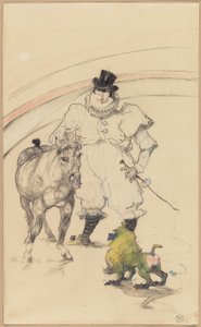In het Circus: Getrainde Pony en Baviaan