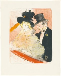 Op het Concert door Henri de Toulouse Lautrec
