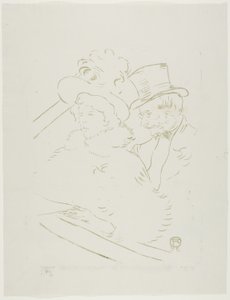 Bij het Concert door Henri de Toulouse Lautrec