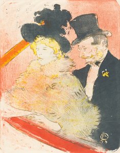 Bij het concert door Henri de Toulouse Lautrec
