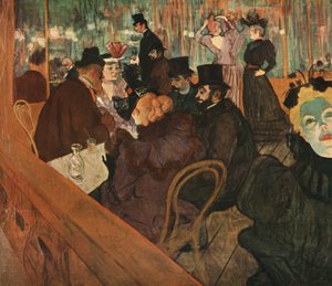 Bij de Moulin Rouge door Henri de Toulouse Lautrec