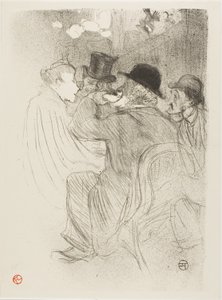 Bij de Moulin Rouge: Een Rude! Een Echte Rude! door Henri de Toulouse Lautrec