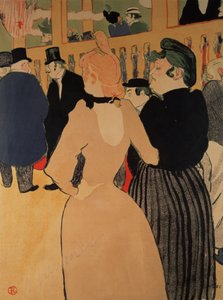 In de Moulin Rouge: La Goulue en haar zus, 1892 door Henri de Toulouse Lautrec