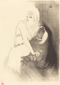 Bij de Renaissance: Sarah Bernhardt in "Phèdre" door Henri de Toulouse Lautrec
