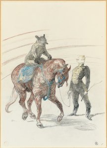 In het circus: Werk van de beer op het paneel, 1899