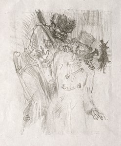 Aan de voet van de Sinaï: Arrestatie van Schlomé Fuss door Henri de Toulouse Lautrec