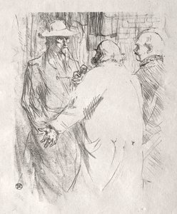 Aan de voet van de Sinaï: Clemenceau in Busk, 1898 door Henri de Toulouse Lautrec