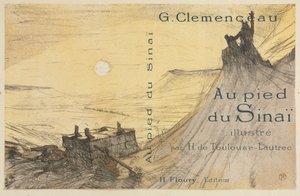 Aan de voet van de Sinaï: Omslag door Henri de Toulouse Lautrec
