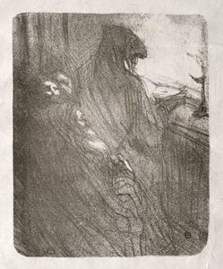 Aan de Voet van de Sinaï: Het Gebed van de Poolse Joden door Henri de Toulouse Lautrec