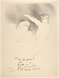 Aux Variétés, Mademoiselle Lender en Brasseur door Henri de Toulouse Lautrec