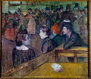 Bal in de Moulin de la Galette door Henri de Toulouse Lautrec