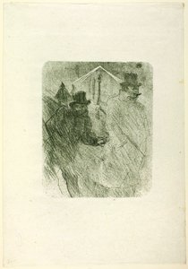 Baron Moïse Bedelend, uit Au Pied du Sinaï door Henri de Toulouse Lautrec
