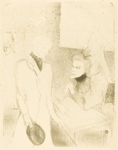 Brandes en Le Bargy in Cabotins, 1894 door Henri de Toulouse Lautrec