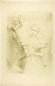 Brandès en Leloir, in Les Cabotins door Henri de Toulouse Lautrec