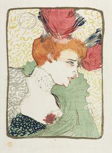 Buste van juffrouw Lender door Henri de Toulouse Lautrec