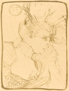 Buste van juffrouw Marcelle Lender door Henri de Toulouse Lautrec