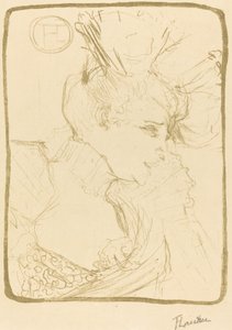 Buste van juffrouw Marcelle Lender door Henri de Toulouse Lautrec