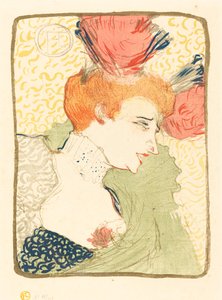 Buste van Mlle. Marcelle Lender (Mlle. Marcelle Lender, en buste) door Henri de Toulouse Lautrec