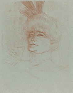 Buste van Mlle. Marcelle Lender, Driekwart Gedraaid Mlle. Marcelle Lender en buste..., 1898 door Henri de Toulouse Lautrec