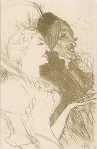 Carnaval, 1894 door Henri de Toulouse Lautrec
