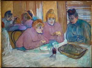 Deze dames in de refter door Henri de Toulouse Lautrec