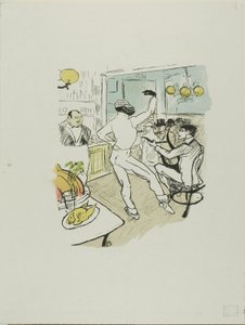 Chocolat Dansend door Henri de Toulouse Lautrec