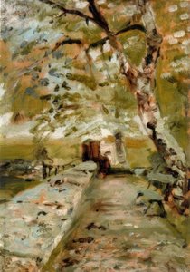 Château du Bosc. Het Terras door Henri de Toulouse Lautrec