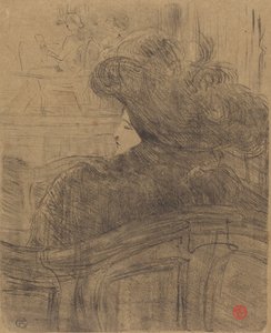 Cléo de Mérode door Henri de Toulouse Lautrec