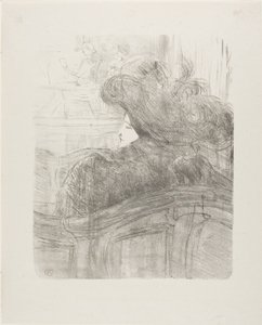 Cléo de Mérode, uit Treize Lithographies door Henri de Toulouse Lautrec