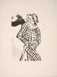 Engelse excentrieke komiek door Henri de Toulouse Lautrec