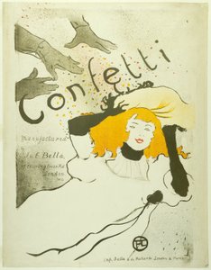 Confetti door Henri de Toulouse Lautrec