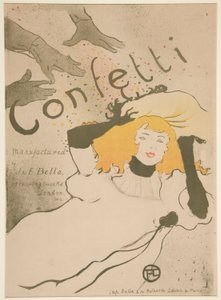 Confetti door Henri de Toulouse Lautrec